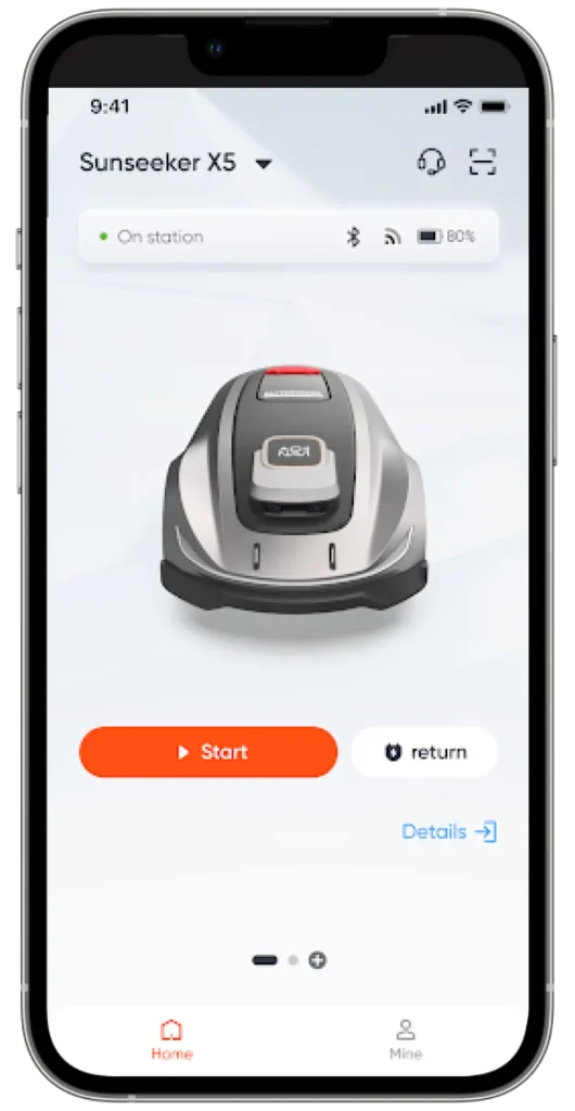 Sunseeker Elite X5 7 Smart App Control in Smartphone
