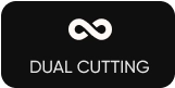 dual cutting icon